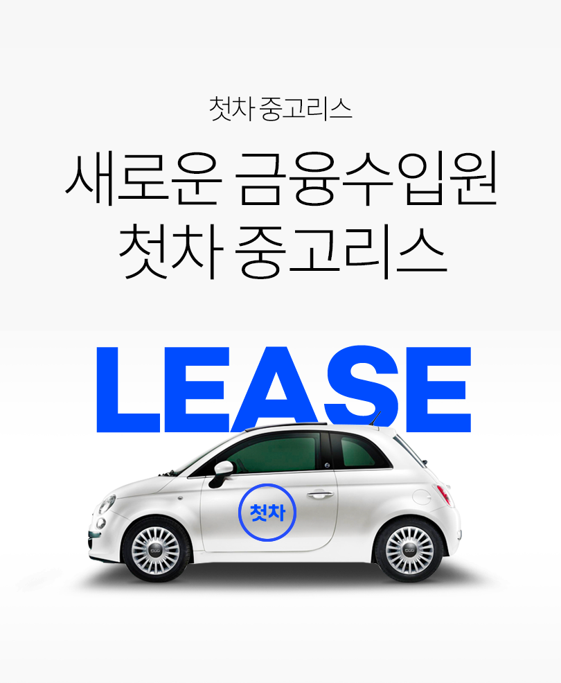새로운 금융수입원 첫차 중고리스